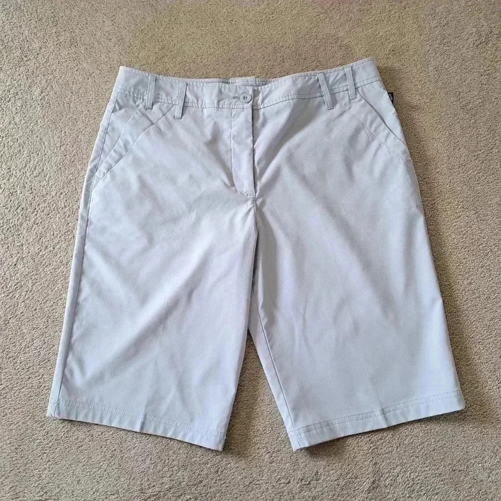 NVO by Lanctot Womens Bermuda Shorts Size  10 Light Grey Golf Shorts